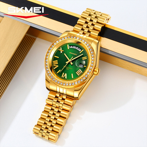 นาฬิกาควอตซ์ตัวเลขอาหรับคุณภาพสูง OEM ODM โลโก้สั่งทำได้ กันน้ำ สายเหล็กแข็ง ดีไซน์เรียบง่าย สำหรับผู้ชาย - Product Image 3