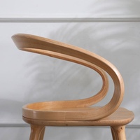 GEDO Style européen Future Design Pas Cher Moderne Dossier en bois massif Chaise de restaurant Nordic Simple Dining Chairs