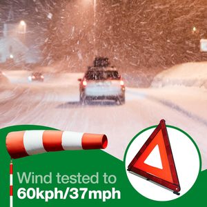 Triángulo portátil reflectante de seguridad para emergencias en carretera para automóviles - Product Image 4