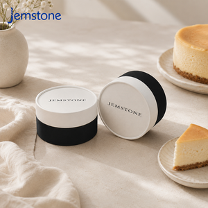Eco-friendly Wholesale Pastry Baking Cake Kraft Paper Tube Packaging Ovenable Cylinder Cardboard Cheesecake Box <b>Container</b> - Product Image 1