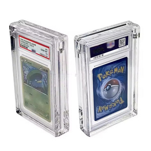 Vente <span class=keywords><strong>en</strong></span> gros UMI NK426 Support de présentation protecteur magnétique <span class=keywords><strong>en</strong></span> acrylique transparent compatible avec les boîtes de rangement pour cartes gradées et les boosters Pokémon - Product Image 5