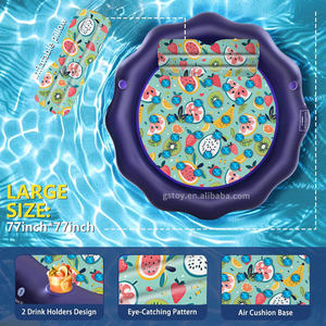 Bräunung schwimmende Matte Erwachsenen größe Schwimmbad PVC Wasser matratze Bett Aufblasbare Pool schwimmt mit Kissen Kühl löcher Liege - Product Image 3