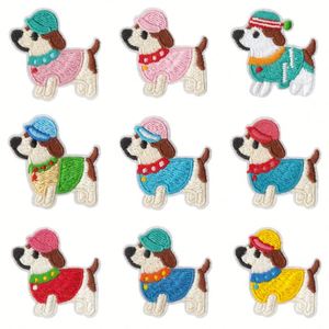 Nuevo Parche Bordado Termoadhesivo de PVC Ecológico con Diseño de Perro Adorable y Colorido para Decoración de Sombreros, Bolsos y Ropa - Product Image 1