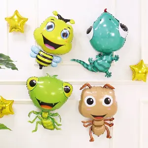 Nuovo grande palloncino di stagnola animale formica mantide forma di geco dei cartoni animati palloncini decorazione per festa di compleanno giocattolo palloncino