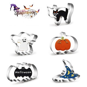 12 pezzi in acciaio inossidabile di <span class=keywords><strong>Halloween</strong></span> stampo per biscotti stampo per biscotti fai da te - Product Image 1