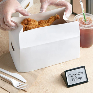 カスタムフライドポテトチキン寿司持ち帰りボックスファーストフード使い捨てデザインペーパーバーガーボックス窓付き - Product Image 6