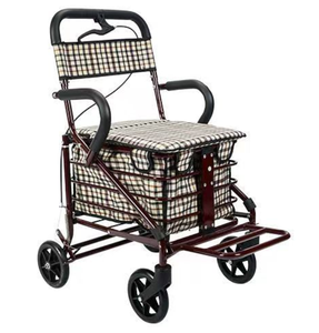 Çok fonksiyonlu 4 tekerlekler merdiven tırmanma alışveriş çantası arabası ön fermuar cep katlanır alışveriş sepeti arabası - Product Image 2