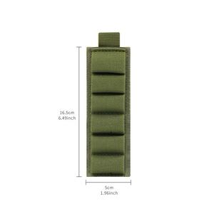 Ceinture tactique décontractée et durable pour l'extérieur avec fermeture éclair, <span class=keywords><strong>porte</strong></span>-cartouches 6 douilles en nylon noir pour la chasse - Product Image 2