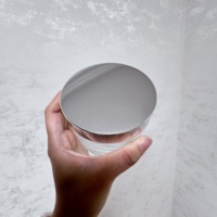 Pot en verre transparent vide personnalisé de 200 g (6 oz) avec couvercle à vis en aluminium argenté |   Pot de crème cosmétique en gros, OEM