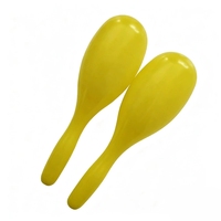 Modern Durable Oval Plastic Colorful Maracas Stage Performance Interactive Props Orff Rhythm Musical Instruments Teaching Aids