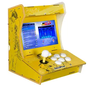 Máquina de jogos de arcade bartop em acrílico com tela de 10,1 polegadas, máquina de arcade retrô clássica em estoque, 2323 jogos