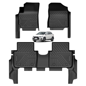 สินค้าขายดี KQD พรมปูพื้นรถยนต์แบบสั่งทำพิเศษ 5 มิติ 3 ชิ้น ปิดคลุมเต็มพื้นที่ สำหรับรถยนต์โตโยต้า วีออส อี ปี 2023 - Product Image 1