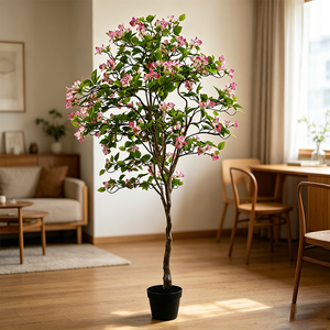 Árbol de Buganvillas Artificial, Árbol de Flores de Seda de 155 cm, Decoración Floral Realista para Bodas, Hogar y Jardín - Product Image 5