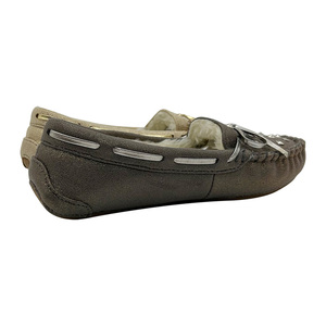 Women's Cozy Memory Foam Indoor Outdoor Micro-Suede Moccasin Slippers with Faux <strong>Fur</strong> Lining Studded <strong>Loafers</strong> - Product Image 6