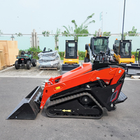 Spedizione Gratuita Mini Pala Cingolata Caricatore Gommato Economico Minicargador da Fattoria Motore CE EPA Pale Compatte Cingolate Diesel