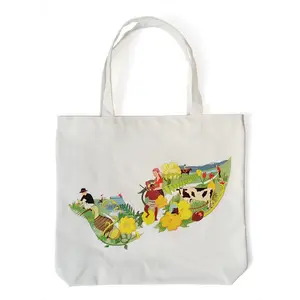 Wholesale Eco Friendly School College Shopping Cotton Shoulder Handbag Canvas Natural Womens Linen Tote Bag