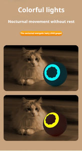 Bola rodante interactiva ecológica para gatos, estilo de moda Simple, características sostenibles, pelota de juguete para gatos de silicona - Product Image 3
