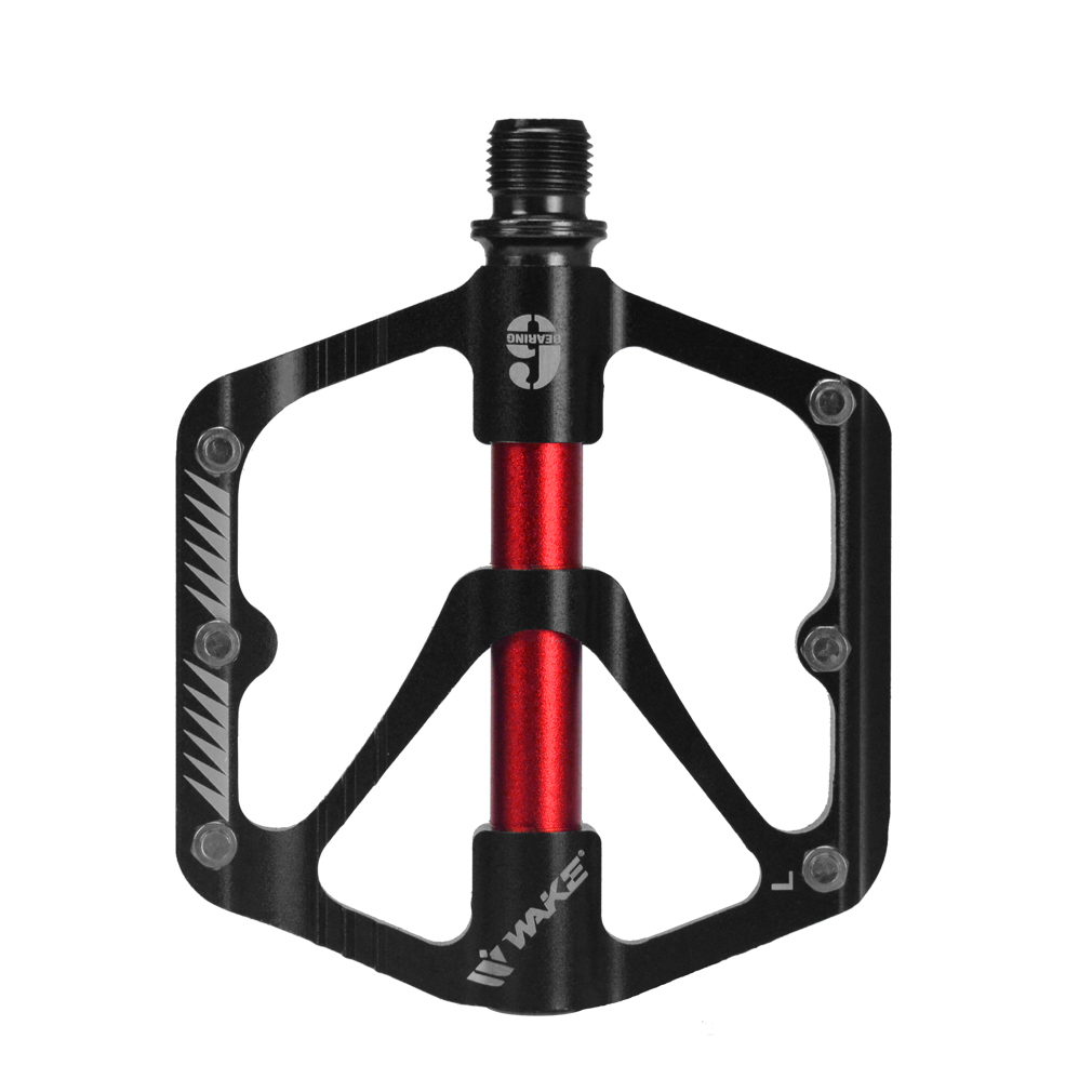 PROMEND Pedale per bici con albero in tanio Ultraleggero 3 Pedali con cuscinetti sigillati Bici da strada MTB Pedali con piattaforma larga Parte della bici  18