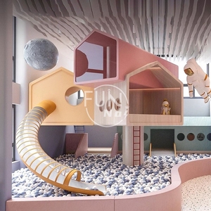 Su misura di alta qualità piccolo in legno morbido gioco del bambino attrezzature commerciali per bambini parco giochi al coperto per la scuola materna - Product Image 5