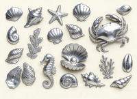 Bijoux Océaniques Personnalisés en Argent 925 Plaqué Rhodium et Or, Motifs Phoque, Étoile de Mer, Méduse, Coraux, Raies, Requins - Lien de Paiement