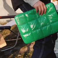 Portable ordinateur portable ordinateur portable étui matelassé plus doux bouffant gonflé Nylon 13 14 15.6 pouces housse pour ordinateur portable sac pour ordinateur portable
