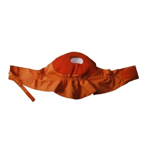 Firefighting <b>Head</b> <b>Cover</b> Orange Flame Retardant Durable Rubber Material Protective Neck Shield - Product Image 2