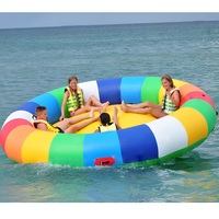 Bateau Disco Gonflable UFO Personnalisable de 3 Mètres de Diamètre, Jouet Aquatique Remorquable, Jeu de Manège Aquatique, Vente en Gros