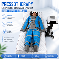 Système de thérapie par compression d'air avancée à plusieurs chambres, massage lymphatique professionnel, centre de bien-être, analyseur de peau