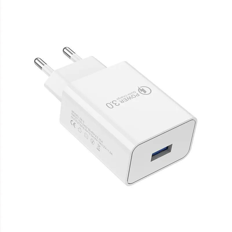 European single USB mobile phone charger 18W American single port fast charger travel charger