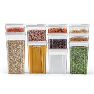 Contenants Alimentaires Hermétiques en Plastique Sans BPA, Empilables, Multi-Tailles, Transparents, Écologiques, Qualité Alimentaire, pour Céréales et Garde-Manger - Product Image 6