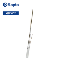 Cable de Fibra Óptica de Alta Calidad para FTTH, GJYXCH, 1, 2, 4, 6, 8, 12 Hilos, 2 km/Rollo, Cubierta LSZH, para Exteriores