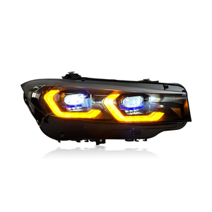 Para <span class=keywords><strong>BMW</strong></span> Serie 3 G20 G28 faros 23-25 modificación con doble color amarillo/blanco DRL señal de giro lentes de diodo emisor de luz - Product Image 2