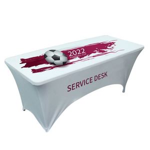 Housses de table et bannières publicitaires en polyester élastique pleine couleur, adaptables de 6/8 pieds, pour stand d'exposition - Product Image 3