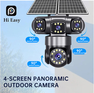 Caméras de sécurité solaires PIX-LINK 4G PTZ avec panneau solaire 16W, alimentation solaire extérieure, WiFi, caméra à 4 objectifs AOV <span class=keywords><strong>sans</strong></span> <span class=keywords><strong>fil</strong></span> avec batterie 16000mAh - Product Image 4