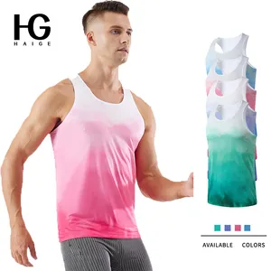 Summer New Style Tie-Dye Sports Tank Top Men Running Training Gym Tank Top For Men Quick Dry Breathable Jogger Men Vest Custom