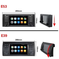 Radio para Auto Android de 7 Pulgadas para BMW E39 E53 (1995-2003), con CarPlay Inalámbrico y Android Auto, Navegación GPS BT, Unidad Principal Multimedia