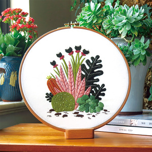 DIY サボテン刺繍初心者向けクロスステッチ手作り生地装飾壁掛けメーカー直販 - Product Image 5