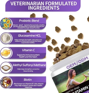 ויטמינים מרובים מתוצרת OEM לטיפוח בריאות חיות מחמד, תוסף תזונה בהתאמה אישית, ויטמינים טבעיים לעיסה רכה, תוסף ויטמינים לכלבים - Product Image 2