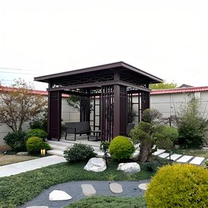 Pavillon de jardin en aluminium de luxe chinois, pavillon et abri extérieur, auvent personnalisé, toit en métal, pavillon en aluminium - Product Image 1
