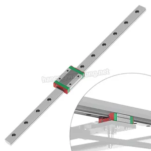 9mm Rail Linéaire Mini Roulement de Guidage En Acier Rail Glissière + Bloc Coulissant
