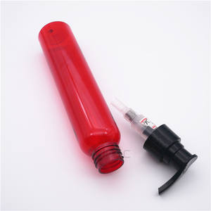 Botella Cosmética Redonda Pequeña Roja de Plástico Reciclado para <span class=keywords><strong>Viaje</strong></span>, Venta al por Mayor - Product Image 3