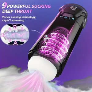Máquina Automática <span class=keywords><strong>de</strong></span> Masturbación Masculina con Pantalla Visual y Control por Aplicación, con Funciones <span class=keywords><strong>de</strong></span> Succión, Empuje y Vibración, Juguetes Sexuales para Hombres - Product Image 1