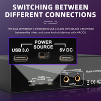 Kartu Suara Audio Profesional RX2 ASIO 2 Kanal Antarmuka Audio USB untuk Rekaman Langsung