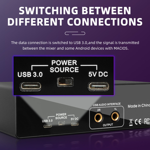 Card âm thanh chuyên nghiệp RX2 ASIO <span class=keywords><strong>2</strong></span> kênh, giao diện âm thanh USB để thu âm trực tiếp - Product Image 4