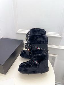 Botas cálidas e impermeables con forro de felpa para esquiar, botines de mujer para otoño-invierno 2026, diseño grueso y cálido - Product Image 2