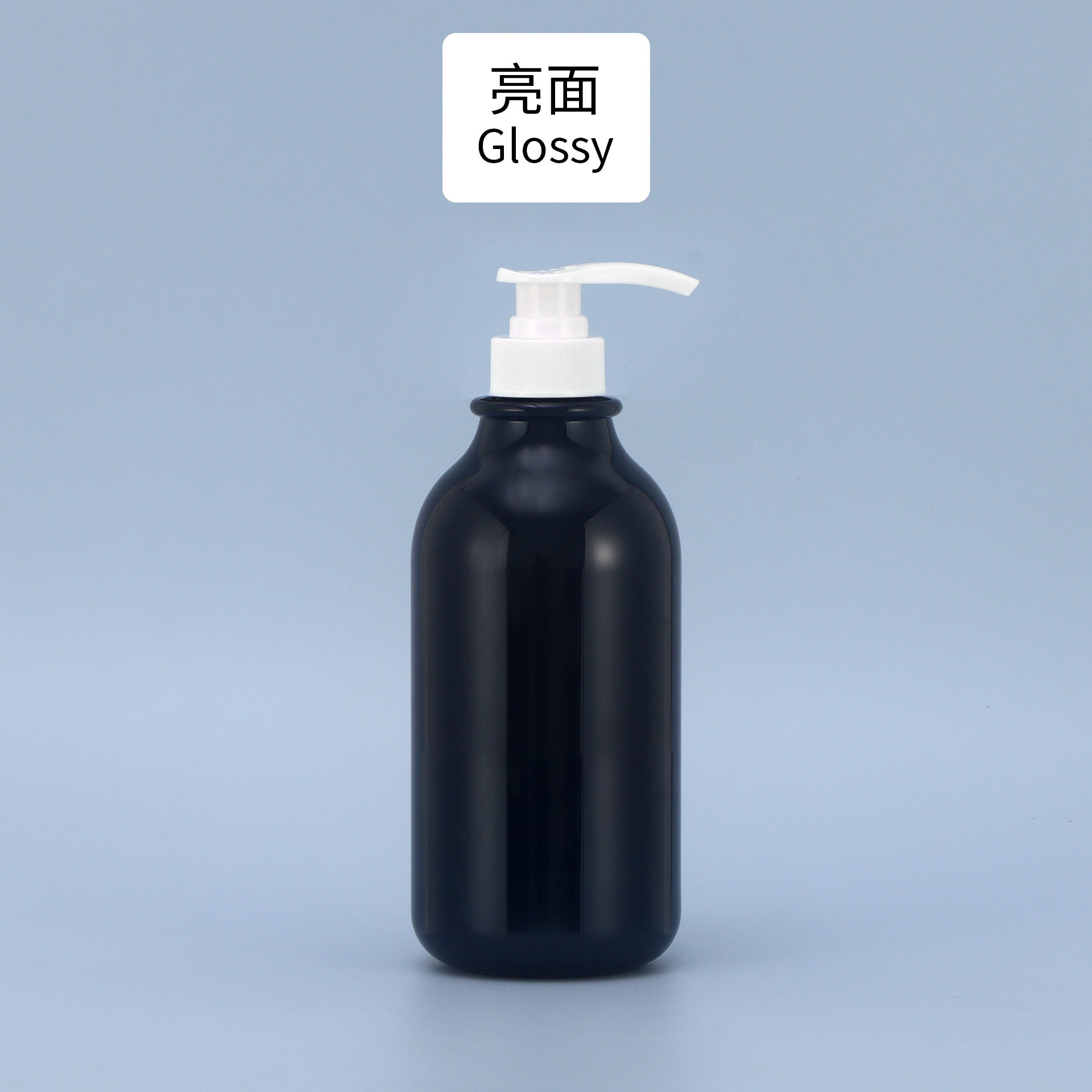 Botella negra brillante OH White Pump