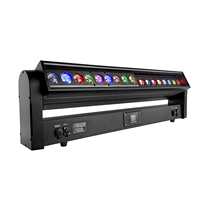 Projecteur de scène LED extérieur puissant à zoom, IP65, faisceau, wash, pixel, 18x40W RGBW, tête mobile DMX512, en alliage d'aluminium, pour concerts et discothèques
