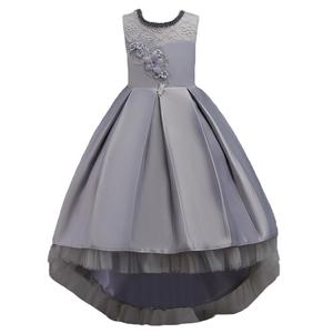 Vestido de Princesa de Flores para Niñas, para Bodas, Fiestas de Cumpleaños, de 3 a 14 Años, Vestido Largo con Falda Alta y Baja, Tutú de Baile - Product Image 5