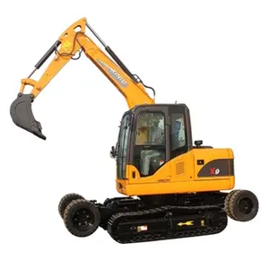 CE ISO 9 ton XINIU Wheel-crawler mini crawler excavator