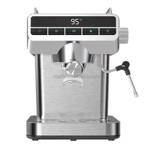 Macchina da caffè Espresso professionale in acciaio inox macchina Espresso 20 Bar elettrico Cappuccino caffettiera con latte